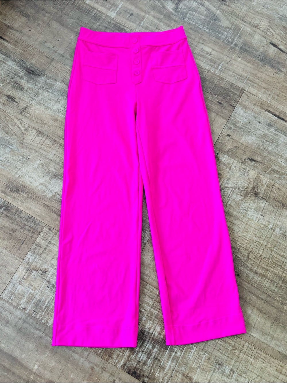 Halara DayStretch High Waisted Pockets Straight Leg Casual Pants hot pink size M - Picture 3 of 7